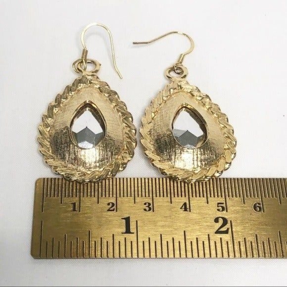 Bold Gold & Purple  Elegant  Earrings & Bracelet Jewelry Set - Picture 5 of 10